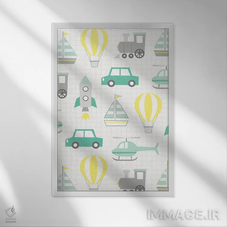 تابلو دکوراتیو راهی می شویم ۲ اثر گیل ویلت - نمای قابدار سفید
