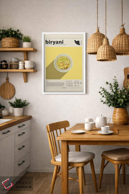 تابلو مدرن بریانی ۱ اثر گاستروورلد - D3W