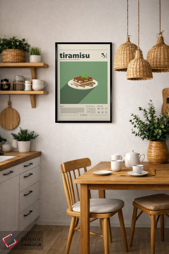 تابلو مدرن تیرامیسو اثر گاستروورلد - D6B
