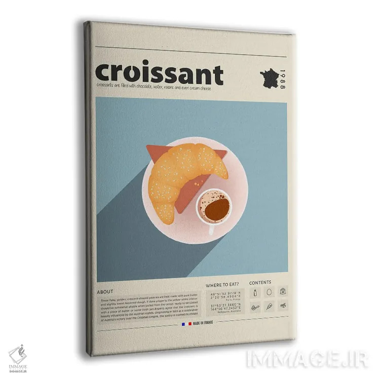 تابلو مدرن کرواسان ۲ اثر گاستروورلد - نمای پرسپکتیو محصول