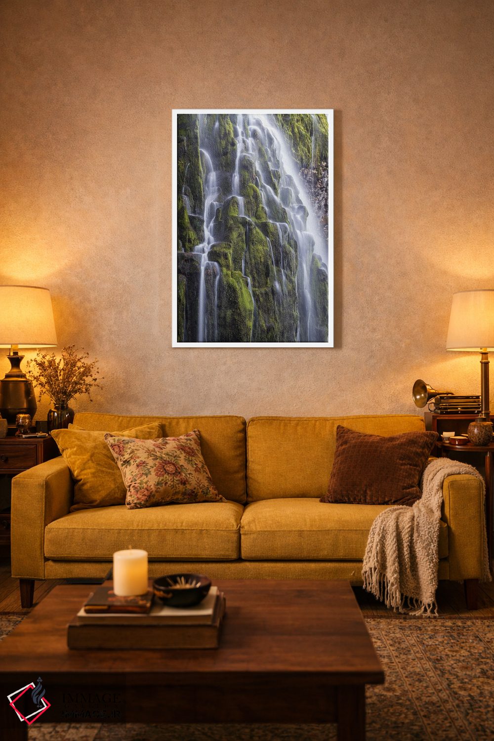 تابلو دکوراتیو Oregon, Three Sisters Wilderness Area. Lower Proxy Falls.,آ… اثر گرگ وینستون - D1W