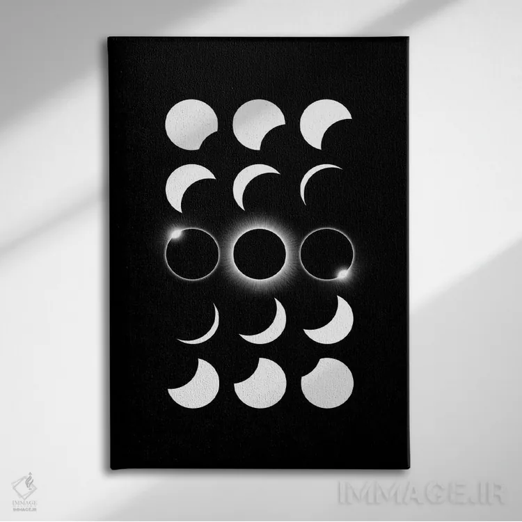 تابلو دکوراتیو کسوف ۱ اثر گت یور نرد آن - نمای روبهرو روی دیوار