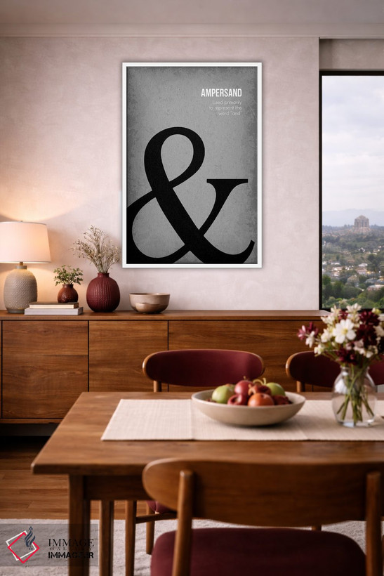 تابلو دکوراتیو نماد "&" اثر گت یور نرد آن - D2W