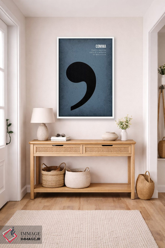 تابلو دکوراتیو ویرگول اثر گت یور نرد آن - D6W