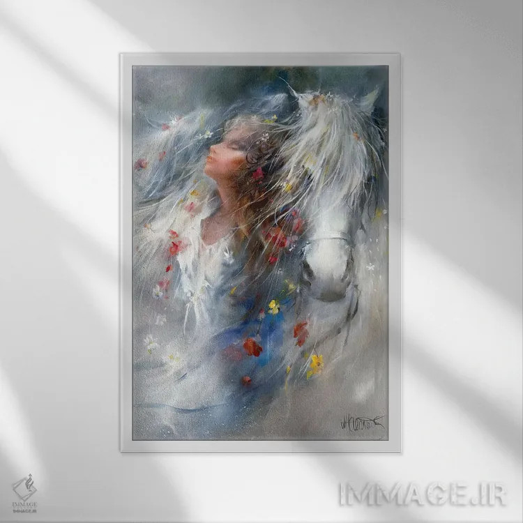 تابلو دکوراتیو اندیشه ها اثر ویلم هنراتس - نمای قابدار سفید
