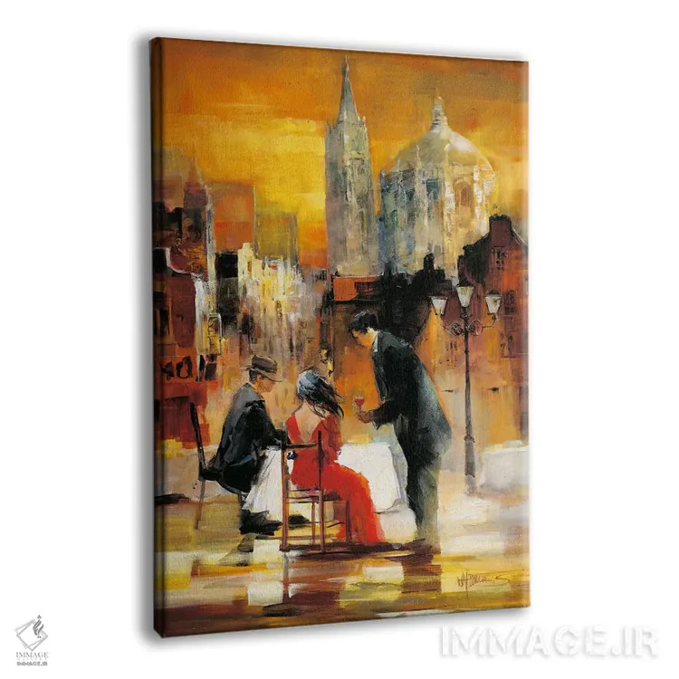تابلو دکوراتیو رمانس ۲ اثر ویلم هنراتس - نمای پرسپکتیو محصول