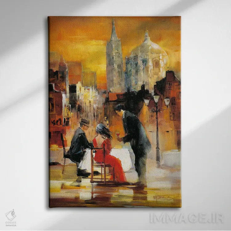 تابلو دکوراتیو رمانس ۲ اثر ویلم هنراتس - نمای روبهرو روی دیوار