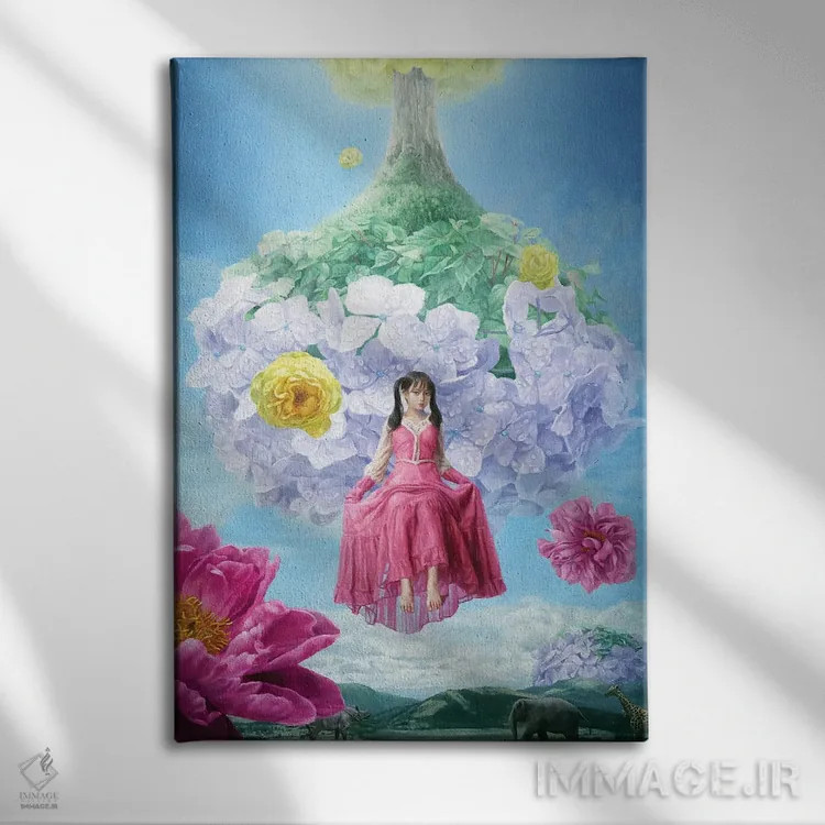 تابلو دکوراتیو روزی که دنیای جدیدی فرو ریخت اثر تاکاهیرو هیربایاشی - نمای روبهرو روی دیوار