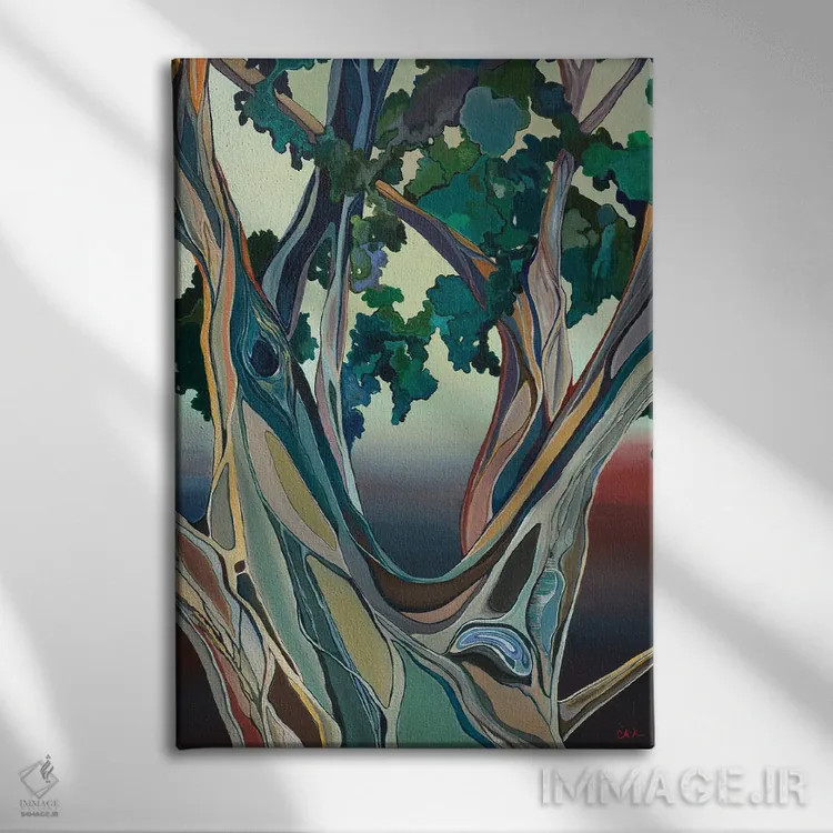 تابلو دکوراتیو درخت بزرگ در هونولولو اثر هیدن هیل - نمای روبهرو روی دیوار