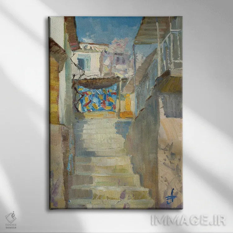 تابلو دکوراتیو پتوی لوسکوتونو اثر کنتس آرت - نمای روبهرو روی دیوار