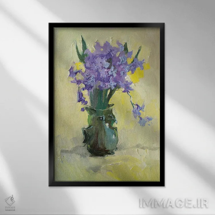 تابلو دکوراتیو اکبر جئوسینتی اثر کنتس آرت - نمای قابدار مشکی