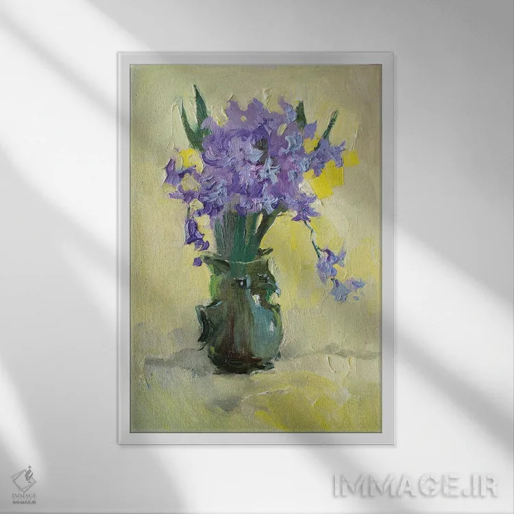 تابلو دکوراتیو اکبر جئوسینتی اثر کنتس آرت - نمای قابدار سفید