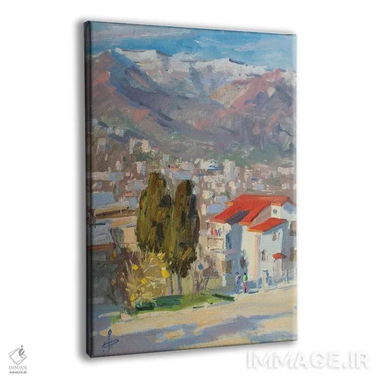 تابلو دکوراتیو یالتا در زمستان اثر کنتس آرت - نمای پرسپکتیو محصول