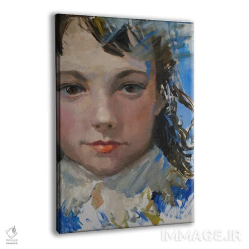 تابلو دکوراتیو The Old Masters Conceptualization,پسر با لباس آبی، بازآفرینی ب… اثر کنتس آرت - نمای پرسپکتیو محصول
