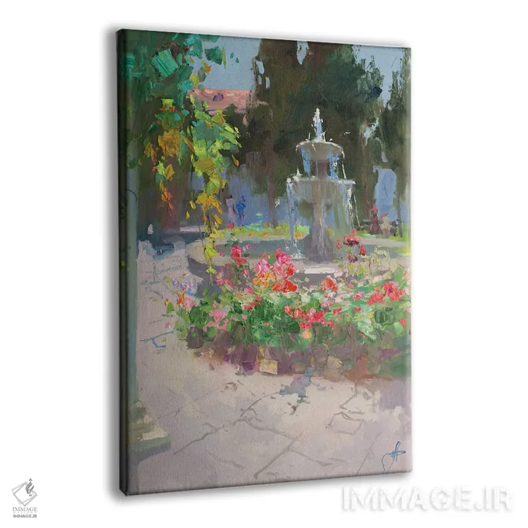 تابلو دکوراتیو فواره اثر کنتس آرت - نمای پرسپکتیو محصول