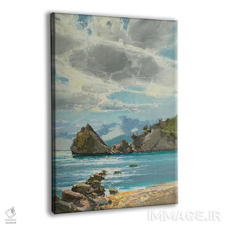 تابلو دکوراتیو صخره دیوا اثر کنتس آرت - نمای پرسپکتیو محصول