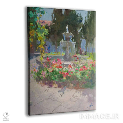 تابلو دکوراتیو فواره ایتالیایی اثر کنتس آرت - نمای پرسپکتیو محصول