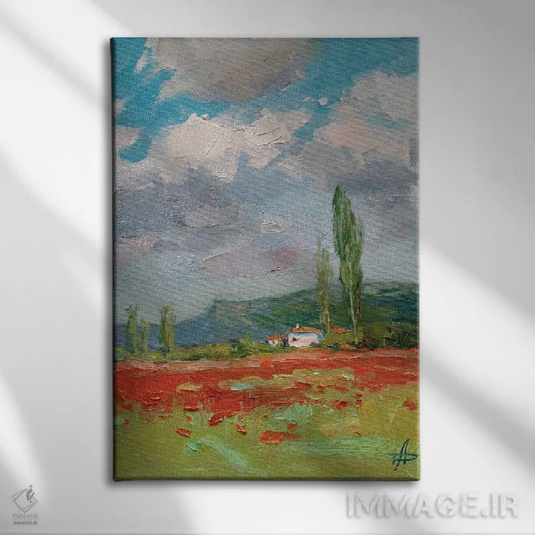 تابلو دکوراتیو در آزادی اثر کنتس آرت - نمای روبهرو روی دیوار