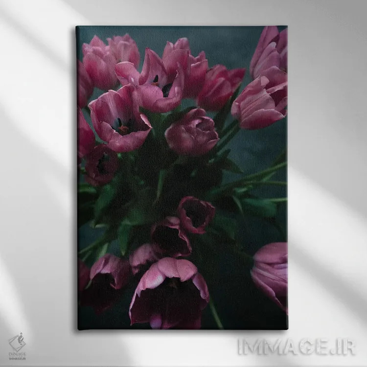 تابلو دکوراتیو دسته گل تزئینی ۱ اثر سباستین هیلگتاگ - نمای روبهرو روی دیوار