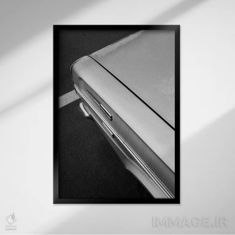 تابلو دکوراتیو افزوده انتزاعی اثر سباستین هیلگتاگ - نمای قابدار مشکی
