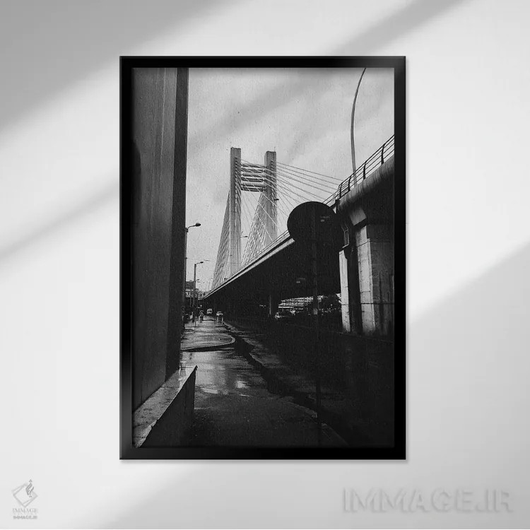 تابلو دکوراتیو عکاسی خیابانی اثر سباستین هیلگتاگ - نمای قابدار مشکی