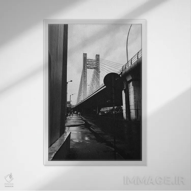 تابلو دکوراتیو عکاسی خیابانی اثر سباستین هیلگتاگ - نمای قابدار سفید