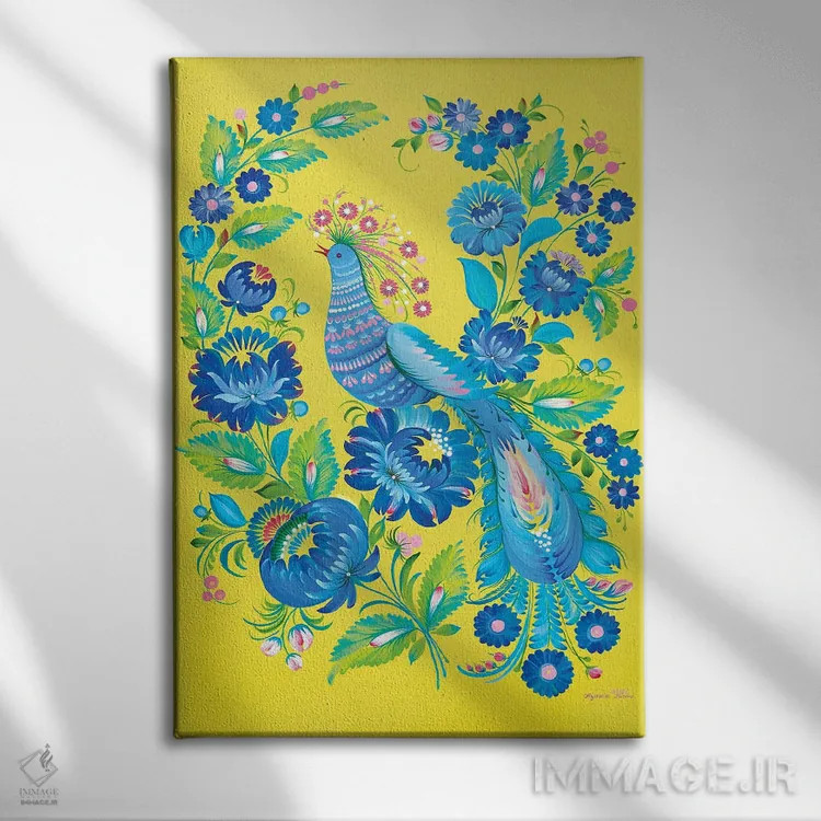 تابلو دکوراتیو آواز صبحگاهی اثر هالینا کولگا - نمای روبهرو روی دیوار