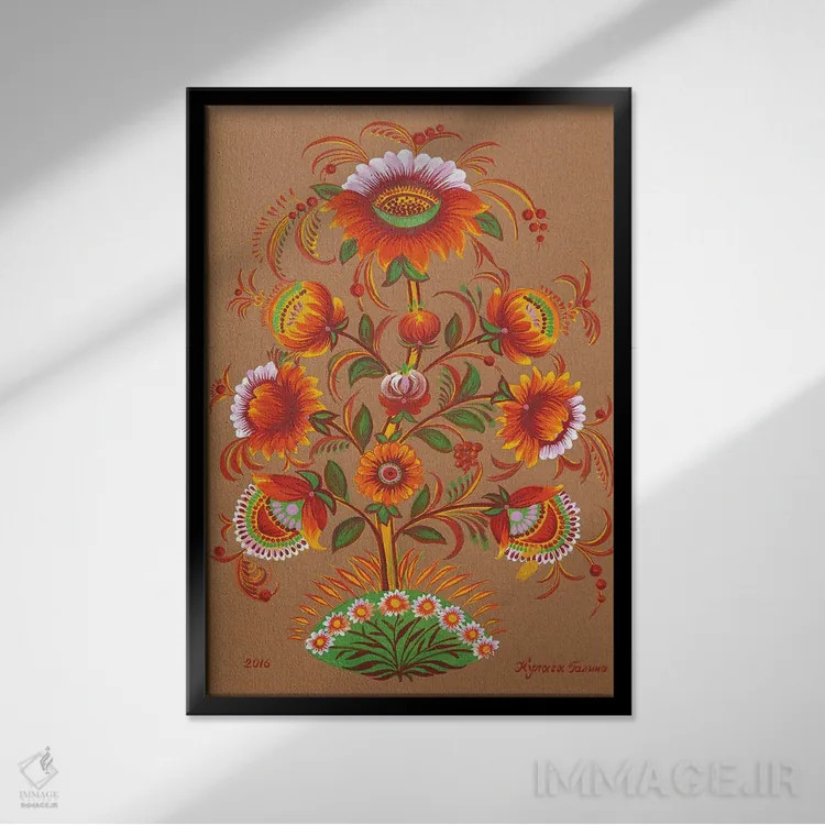 تابلو دکوراتیو مطمئنی؟ اثر هالینا کولگا - نمای قابدار مشکی