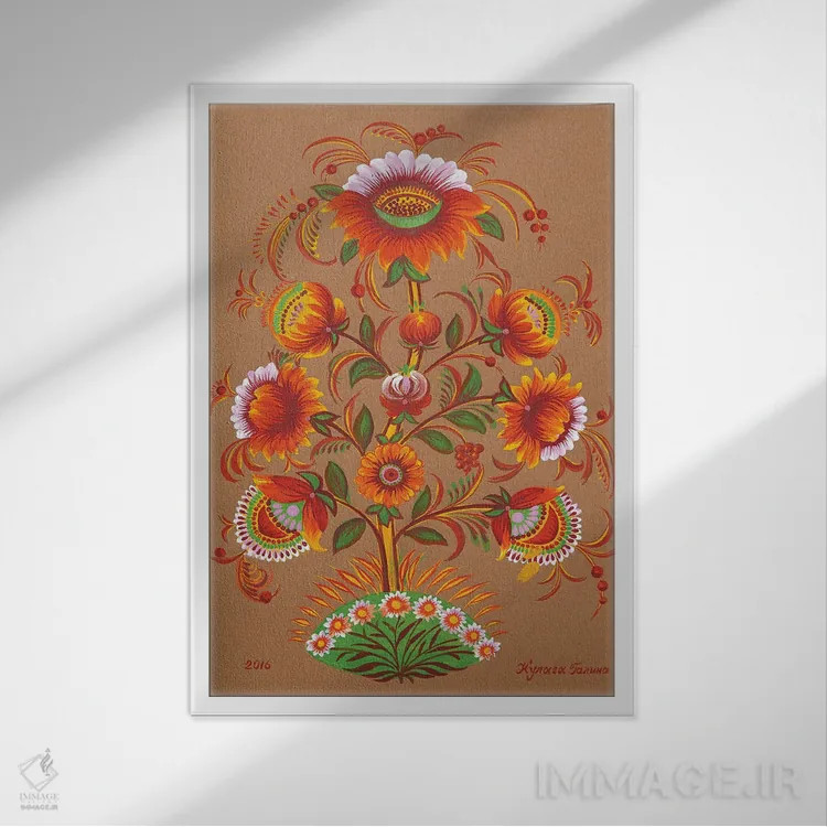 تابلو دکوراتیو مطمئنی؟ اثر هالینا کولگا - نمای قابدار سفید