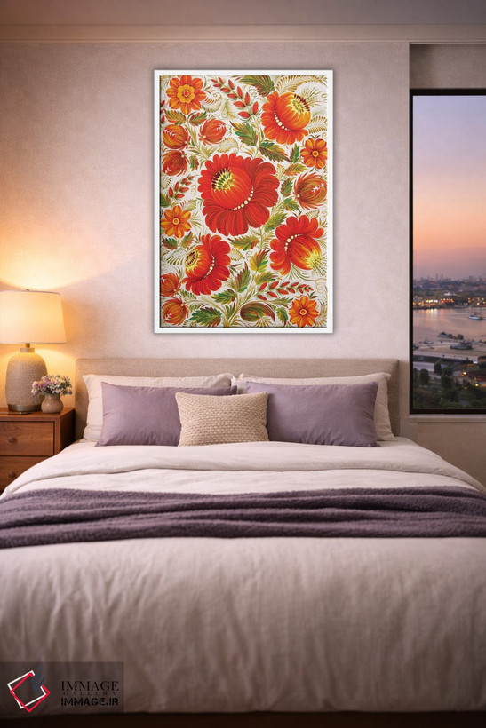 تابلو دکوراتیو گل آنلیز اثر هالینا کولگا - D3W