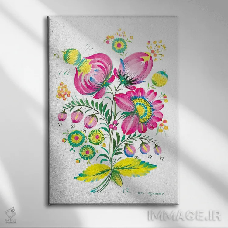 تابلو دکوراتیو سرانجام بهار ۲۰۲۱ اثر هالینا کولگا - نمای روبهرو روی دیوار