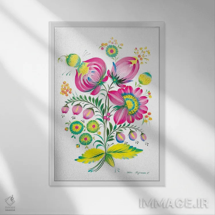 تابلو دکوراتیو سرانجام بهار ۲۰۲۱ اثر هالینا کولگا - نمای قابدار سفید