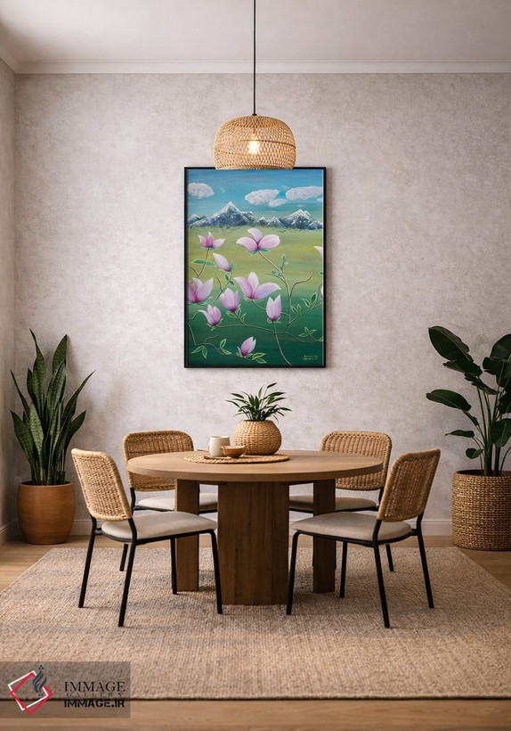 تابلو دکوراتیو مگنولیای شکوفا اثر هالینا کولگا - D4B