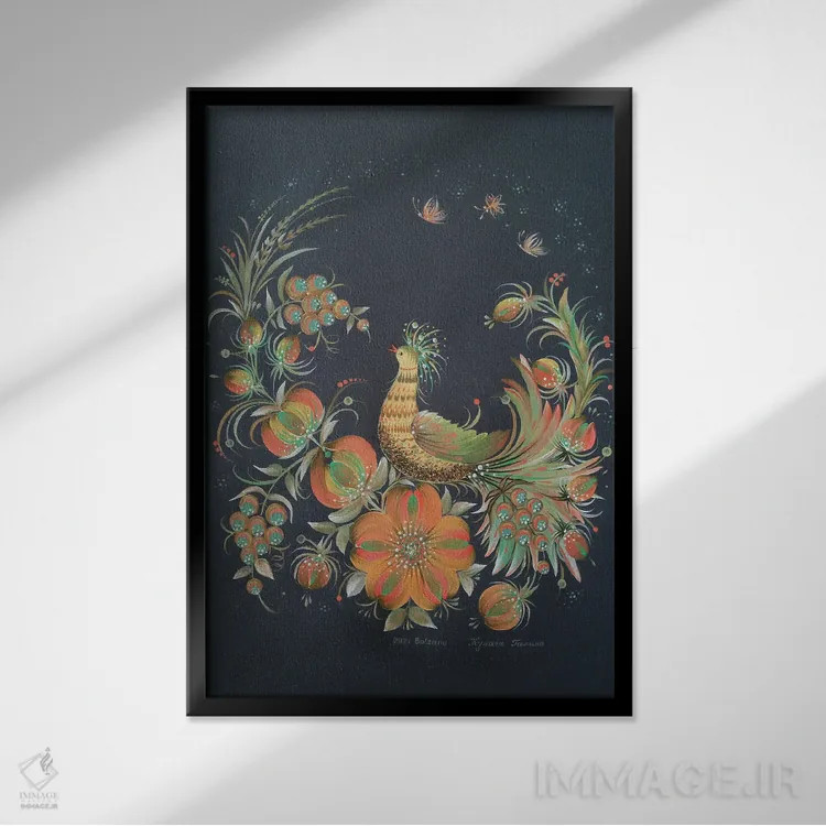 تابلو دکوراتیو امید در شب تاریک اثر هالینا کولگا - نمای قابدار مشکی