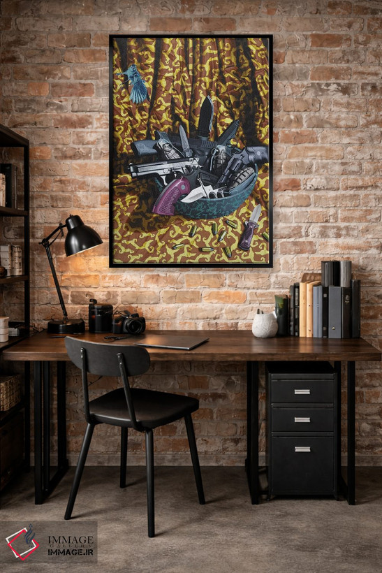 تابلو دکوراتیو طبیعت بی جان آمریکایی اثر استیفن هال - D4B