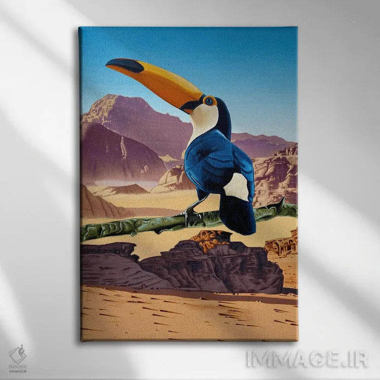 تابلو دکوراتیو بدون سراب اثر استیفن هال - نمای روبهرو روی دیوار