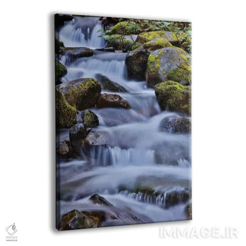 تابلو دکوراتیو Oregon, Columbia River Gorge, Water Cascading over Rocks at… اثر هولیس لونی - نمای پرسپکتیو محصول