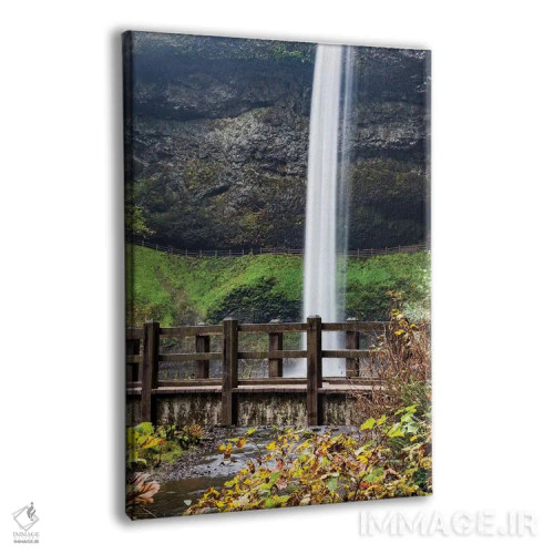 تابلو دکوراتیو Oregon, Silver Falls State Park, Falls,آمریکا، اورگن، پارک ا… اثر هولیس لونی - نمای پرسپکتیو محصول
