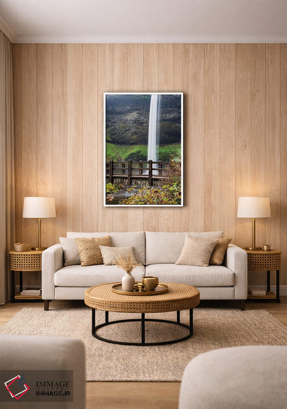 تابلو دکوراتیو Oregon, Silver Falls State Park, Falls,آمریکا، اورگن، پارک ا… اثر هولیس لونی - D1W