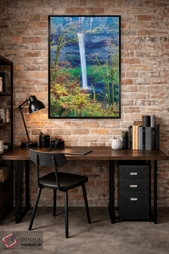 تابلو دکوراتیو Oregon, Silver Falls State Park, South Falls,آمریکا، اورگن… اثر هولیس لونی - D5B