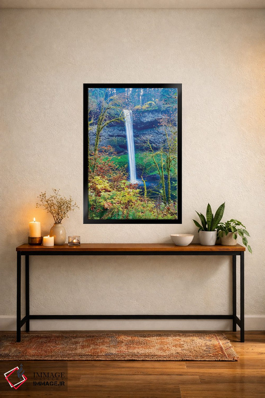 تابلو دکوراتیو Oregon, Silver Falls State Park, South Falls,آمریکا، اورگن… اثر هولیس لونی - D6B