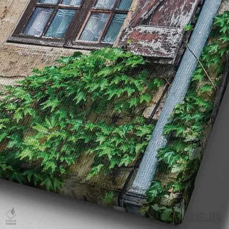 تابلو دکوراتیو Cordes-sur-Ciel, France,پنجره ها و کرکره های رنگ ورو رفته، ک… اثر هولیس لونی - نمای نزدیک بافت بوم