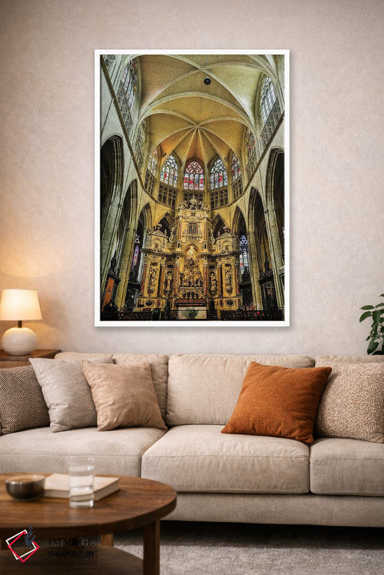 تابلو دکوراتیو Toulouse. Cathedral of St. Etienne interior.,فرانسه، تولوز… اثر هولیس لونی - D1W