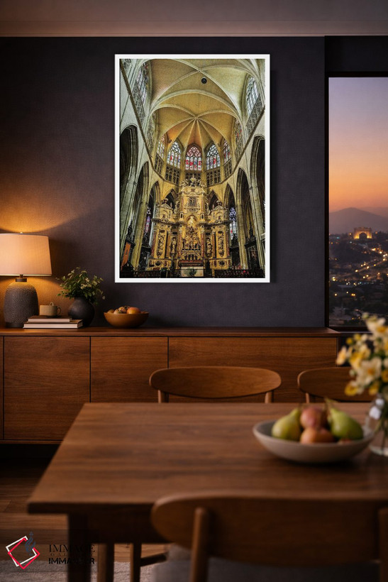 تابلو دکوراتیو Toulouse. Cathedral of St. Etienne interior.,فرانسه، تولوز… اثر هولیس لونی - D3W