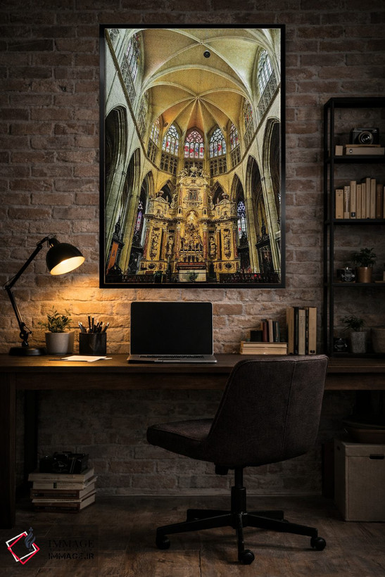 تابلو دکوراتیو Toulouse. Cathedral of St. Etienne interior.,فرانسه، تولوز… اثر هولیس لونی - D4B