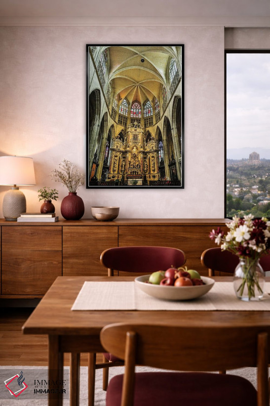 تابلو دکوراتیو Toulouse. Cathedral of St. Etienne interior.,فرانسه، تولوز… اثر هولیس لونی - D5B