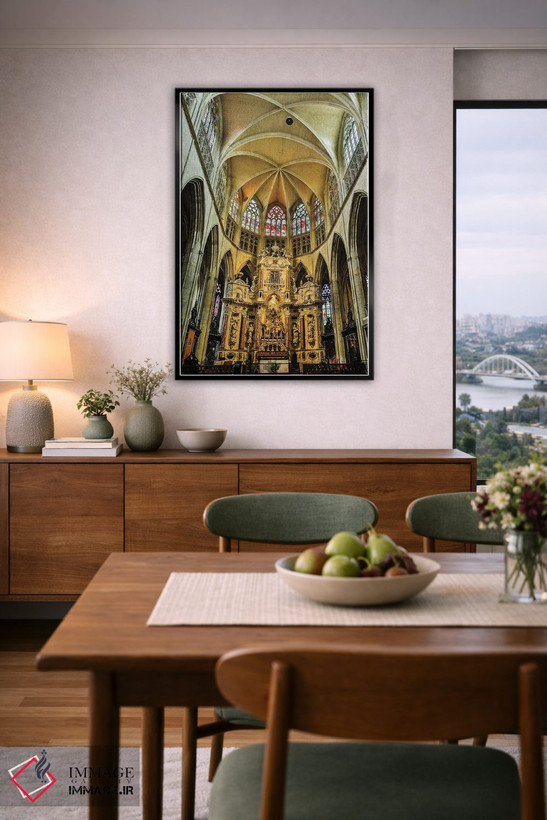 تابلو دکوراتیو Toulouse. Cathedral of St. Etienne interior.,فرانسه، تولوز… اثر هولیس لونی - D6B