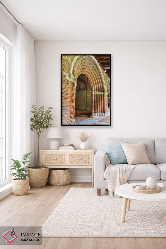 تابلو دکوراتیو Church Of The Jacobins, Toulouse, France,ورودی قوسی به حیاط… اثر هولیس لونی - D4B