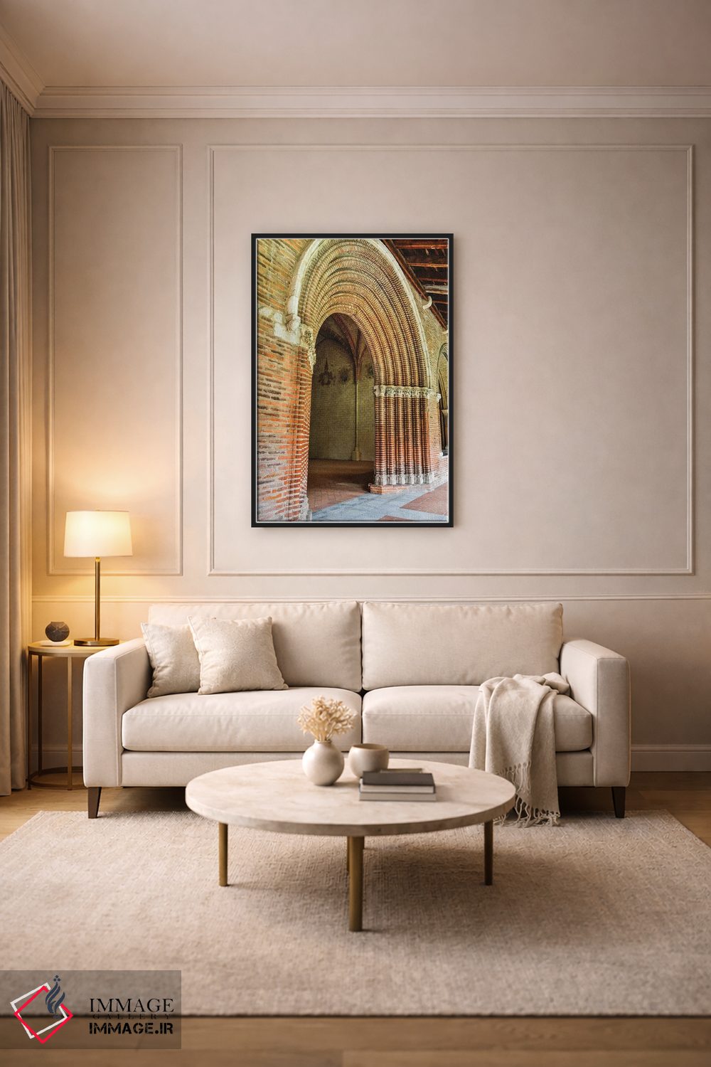 تابلو دکوراتیو Church Of The Jacobins, Toulouse, France,ورودی قوسی به حیاط… اثر هولیس لونی - D5B