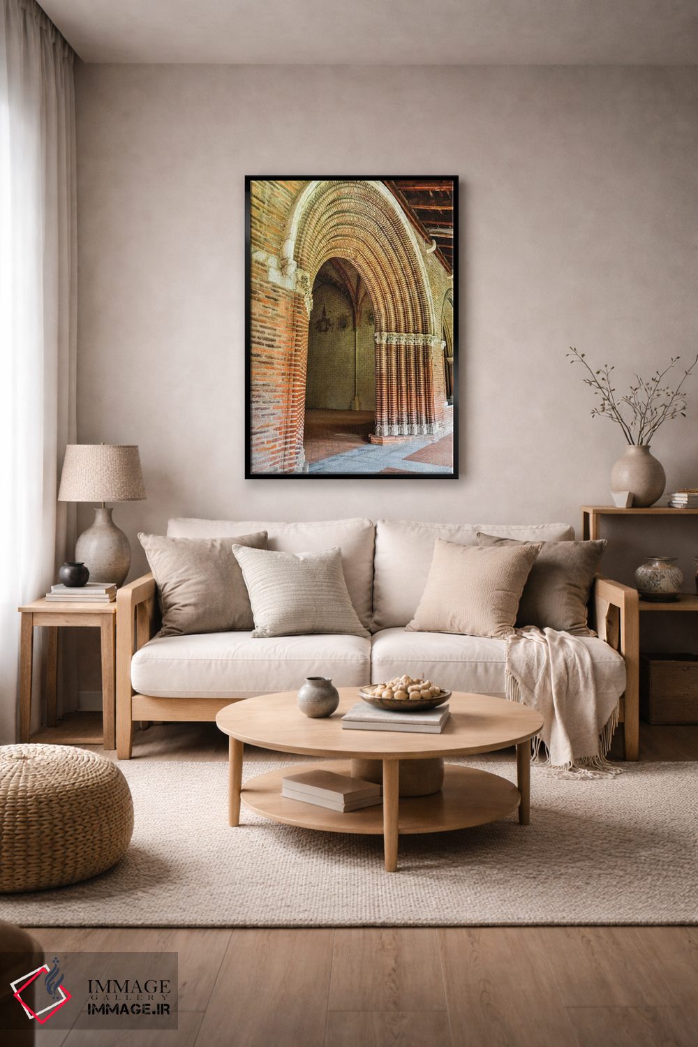 تابلو دکوراتیو Church Of The Jacobins, Toulouse, France,ورودی قوسی به حیاط… اثر هولیس لونی - D6B